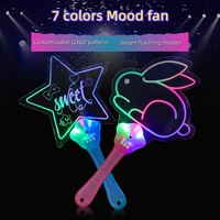 Ventilateur portable à LED personnalisé avec logo lumineux, acrylique, multicolores, 2025, pour événements, cadeaux d'entreprise, fêtes