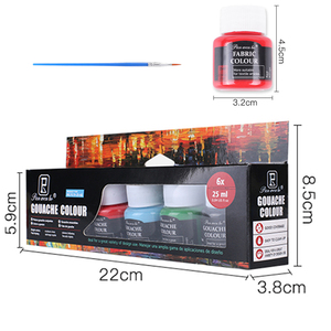 Panwenbo 6 couleurs 25ml <span class=keywords><strong>peinture</strong></span> <span class=keywords><strong>pour</strong></span> tissu Art acrylique/verre/affiche/tissu/aquarelle <span class=keywords><strong>peinture</strong></span> <span class=keywords><strong>pour</strong></span> artiste <span class=keywords><strong>peinture</strong></span> - Product Image 4