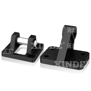 XINDE Cylinder Accessory <b>Bracket</b> <b>Angled</b> Lug Base Cr-32 40 50 63 80 100 125 Pneumatic <b>Steel</b> Standard - Product Image 2