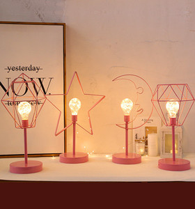 Led shiny classic modern wrought iron frame USB Table lamp decoration - Product Image 2