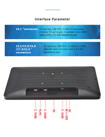 Tablet PC Android 11 de 10.1 Pulgadas con Montaje en Pared, Pantalla Táctil, Rockchip Quad Core, Wi-Fi, POE, NFC, RJ45 Ethernet, 3G GSM 4G, Uso Comercial, ROHS