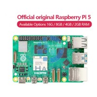 Placa de Desarrollo Integrada Original Raspberry Pi 5 con 2GB, 4GB, 8GB o 16GB de RAM Opcionales, Doble USB 3.0 y BT 5.0