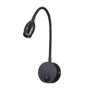 Moderna Lampada da Lettura a <span class=keywords><strong>LED</strong></span> da Parete in Alluminio con Porta USB da 3W, Dimmerabile, Controllo a Interruttore, per Camera da Letto, Nera, Garanzia di 5 Anni, Certificata CE - Product Image 5