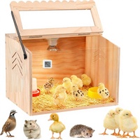 Cage d'élevage classique en bois, grande et transparente, pour poussins, animaux de compagnie et cailles, ventilée, universelle toutes saisons, facile à assembler