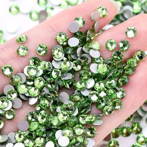 Top qualité SS4-SS40 en vrac rond cristaux de verre Non Hotfix <span class=keywords><strong>Strass</strong></span> Flatback <span class=keywords><strong>strass</strong></span> pour ongles vêtement chaussure déco bricolage artisanat - Product Image 2