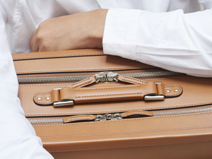 Valigia in Pelle OEM da 47 Pollici con Doppia Cerniera, Borsa per Laptop in Pelle per Affari - Product Image 5