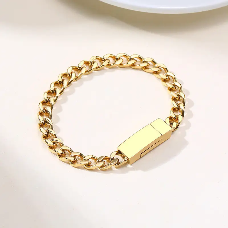 China Wholesale Fashion Custom Men's Magnetic Charm Bracelets Designer Bracelets Famous Brands