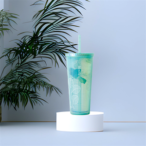 Custom Logo Double Wall <b>Tumbler</b> BPA Free Food Safe <b>Plastic</b> <b>Tumbler</b> for Cold Drink - Product Image 4