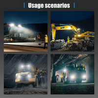 Luz DE TRABAJO LED de alta resistencia NIKAHAO para excavadora, camión de minería y equipo de construcción IP68 IP69K, lámpara de haz puntual de inundación resistente