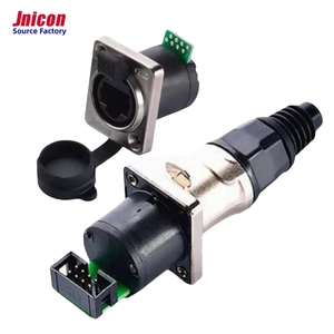 Jnicon công nghiệp <span class=keywords><strong>RJ45</strong></span> D-Link nam cắm nữ ổ cắm IP65 IP44 tường Bảng điều khiển gắn kết Cat6 bảo vệ Ethernet kết nối không thấm nước - Product Image 3