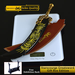 Accessoires de jeu <span class=keywords><strong>Elden</strong></span> <span class=keywords><strong>Ring</strong></span>, épée Starscourge de 30 cm, édition <span class=keywords><strong>en</strong></span> boîte, modèle d'armes entièrement <span class=keywords><strong>en</strong></span> métal, cadeau pour garçon, accessoire de cosplay, épée de samouraï - Product Image 6