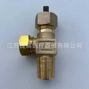 Vanne de cylindre de chlore de type aiguille QF-10, vanne de chlore liquide, acier au carbone/acier inoxydable 304, structure d'arrêt pour les fluides gazeux - Product Image 1