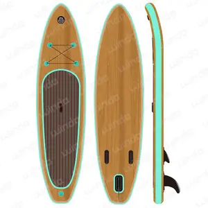 10'6'' * 32 ''* 6'' Stock Wood Drop Shipping All Round tavola da Surf Air Surf SUP gonfiabile Stand Up Paddle Board