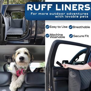 Venta al por mayor funda de asiento de coche para perro funda de asiento impermeable hamaca 600D resistente a prueba de arañazos fundas de asiento trasero suaves y duraderas - Product Image 6