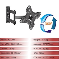 CP502 pour 32-80 ''Pouces Maison Mobile Rotatif TV Support Bras Suspendu TV Moniteur Dispiay Support Mural VESA 600*400MM Charge Max 30kg