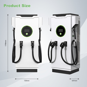Chargeur de voiture électrique commercial TUV nouvelle conception GBT CCS2 CCS1 DC 80 kW OCPP RFID avec attache-câble - Product Image 2