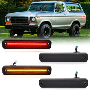 Luces LED Ahumadas de Posición Lateral para <span class=keywords><strong>Ford</strong></span> <span class=keywords><strong>Bronco</strong></span> 1978-1979 y Econoline Van 1975-<span class=keywords><strong>1991</strong></span>, Delanteras y Traseras, en Stock en EE. UU. - Product Image 1