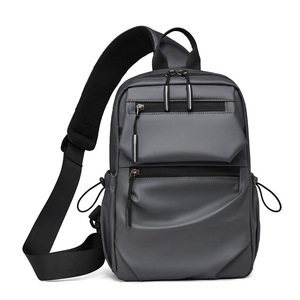 Bolso de Pecho Oxford Impermeable de Mezclilla, Moderno y Duradero, para Computadora, de Gran Capacidad, con Correa Cruzada y Cierre de Cremallera - Product Image 4