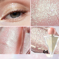 Fard à paupières liquide OEM en gros, illuminateur personnalisé, maquillage scintillant