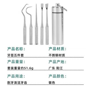 Stainless Steel <b>Toothpick</b> Set 3 Piece Portable Dental Cleaning Kit For General Use - Product Image 3
