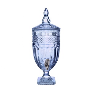 Dispenser per Acqua e Succhi in Vetro con Finitura Iridescente, Capacità <span class=keywords><strong>3L</strong></span> 2.5L 4.5L 5L, Prezzo Conveniente, con Rubinetto - Product Image 3