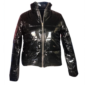 Manteau d'hiver pour <span class=keywords><strong>femme</strong></span> en PU brillant, taille plus, veste matelassée courte imperméable en <span class=keywords><strong>latex</strong></span>, parka pour <span class=keywords><strong>femme</strong></span> - Product Image 6