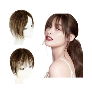 Shinein Tự Nhiên Bất Con Người Tóc <span class=keywords><strong>Clip</strong></span> Trong Topper Tóc Mảnh Fringe 3D Pháp Tóc Con Người <span class=keywords><strong>Clip</strong></span> Trên Bangs Phần Mở Rộng Cho Phụ Nữ - Product Image 1