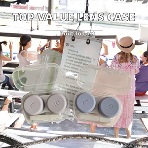 Meilleures ventes Étui pour lentilles de contact en plastique Emballage pour lunettes Estuches Prix bas Étui pour lentilles de contact pour lunettes - Product Image 2