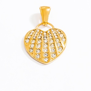 Colliers, bracelets, pendentifs et breloques pour femmes en acier inoxydable plaqué or 18 carats, accessoires DIY haut de gamme, luxe léger, inaltérables - Product Image 3