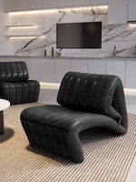 Fauteuil inclinable multifonctionnel moderne en PU de style italien DeSede, avec mousse élastique haute densité et structure métallique pour la maison