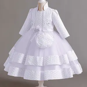 Ropa para niños, vestido para niños, nueva ropa de dos piezas para niñas, traje para niñas, vestidos de princesa de gama alta, ropa de boda de pasarela