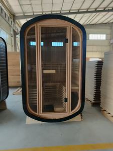 Venta directa de fábrica Sala de sauna de cedro rojo para 2 personas elegante estilo cubo a un gran <span class=keywords><strong>precio</strong></span> - Product Image 2