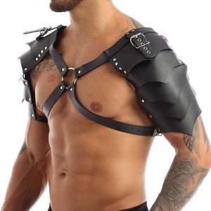 Harnais en cuir PU <span class=keywords><strong>pour</strong></span> hommes boucle réglable corps poitrine jarretière Cosplay discothèque Sexy Punk poitrine ceinture Clubwear - Product Image 2