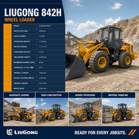 Kraftstoffsparender LiuGong 842H Frontlader mit Z-Bar-Verbindung für Baustellenvorbereitung und Sand- und Kiesarbeiten