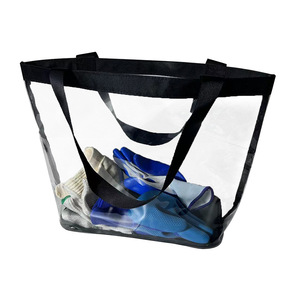 Penggong Transparent Tote Bag 16 Inch Multipurpose Travel Storage Bag With Black Handle For Trip And Commute - Product Image 5