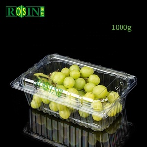125g 250G 500G nhựa trái cây bao bì rõ ràng hộp trái cây Berry Dâu Tây Việt Quất vỏ sò có lỗ cho siêu thị - Product Image 5