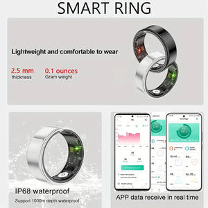 Anneau intelligent étanche IP68 pour <span class=keywords><strong>le</strong></span> suivi de la forme physique, télécommande, accessoire de mode unisexe, fréquence cardiaque, <span class=keywords><strong>oxygène</strong></span> sanguin, sports multi-modes - Product Image 3