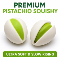 Jouet Squishy réaliste en forme de pistache, à récupération lente, en TPR souple, pour soulager le stress