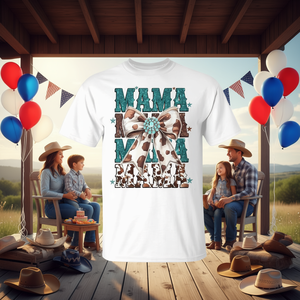 Camiseta de vaquero/vaquera para mamá, mamá, familia occidental, a juego para cumpleaños - Product Image 3