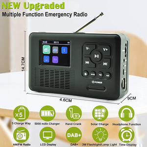 3.5 inch LCD hiển thị kỹ thuật số FM BT khẩn cấp loa chụp và dòng HD Video Capture Box mini xách tay đài phát thanh với TV - Product Image 6