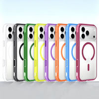 Coque de téléphone magnétique effet mat avec bouton IA intégré et protection antichute Airbag pour iPhone 18 17 Pro Max