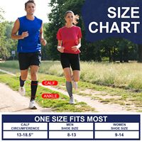 Chaussettes de compression montantes personnalisées avec logo, 20-30 mmHg, anti-humidité, jacquard, pour la santé, la gym, les voyages et le sport, avec grip