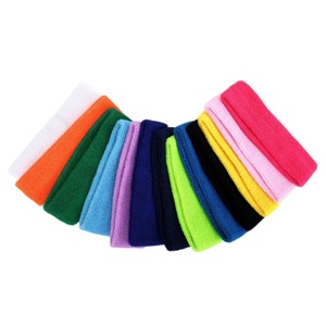 Cotton Sports Headband Moisture Wicking Breathable Elastic Sweatband for Gym Running Exercise All Seasons Universal Fit - Product Image 2