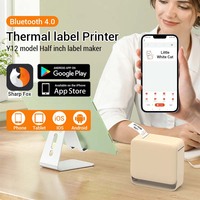 Y12 Imprimer Future Noir et Blanc Code À Barres Portable Bouteille Mini Impression Thermique Autocollant Imprimante pour La Maison En Utilisant