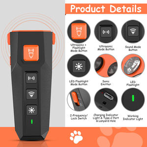 Tize - Dispositivo de <span class=keywords><strong>Control</strong></span> de Ladridos con 3 Modos, 1000 mAh, Antiladridos, Repelente Ultrasónico para Perros, Disuasivo de Ladridos con Clicker para Perros - Product Image 6