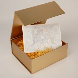 थोक मूल्य फोल्डिंग चुंबकीय बॉक्स उपहार बॉक्स चुंबकीय ढक्कन के साथ लक्जरी पैकेजिंग निर्माता चुंबकीय फोल्डिंग बॉक्स