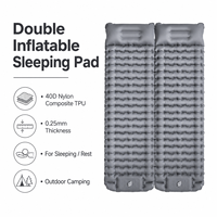 Matelas pneumatique de camping double en nylon composite TPU 40D de haute qualité, pliable et portable, pour les voyages en couple