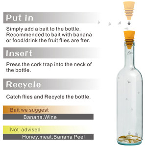 Trampa para Moscas <span class=keywords><strong>de</strong></span> la Fruta para Interiores y Exteriores, Trampa Reutilizable para Exteriores, Embudo Flexible <span class=keywords><strong>de</strong></span> Goma para Capturar Moscas, Compatible con la Mayoría <span class=keywords><strong>de</strong></span> las Botellas <span class=keywords><strong>de</strong></span> <span class=keywords><strong>Vino</strong></span>, Trampa para Moscas <span class=keywords><strong>de</strong></span> Interior - Product Image 4