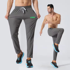 Men Running Pants Summer Quick Dry Training Fitness Zip Pocket Pant Male Gym Sweatpants Athletic <b>Breathable</b> <b>Trousers</b> - Product Image 6