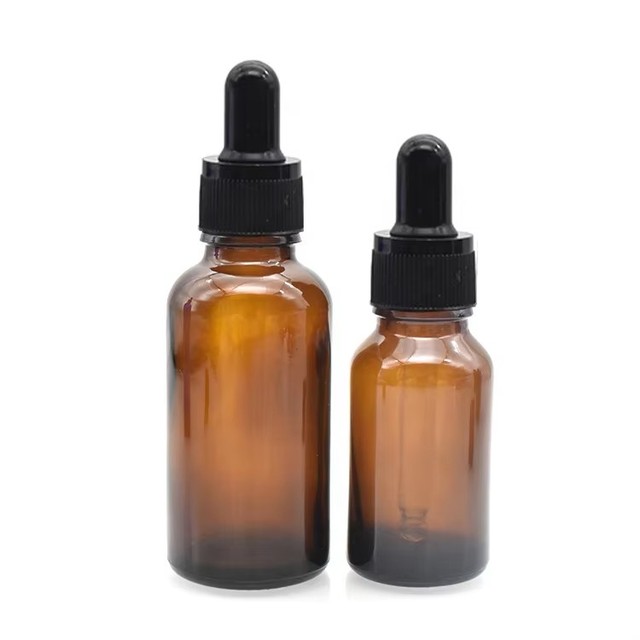 Reusable Glass Skin Care Essence Bottles 5ml 10ml 15ml 30ml 50ml 100ml Dropper Cosmetic Samples Beauty Product Storage Bottle
